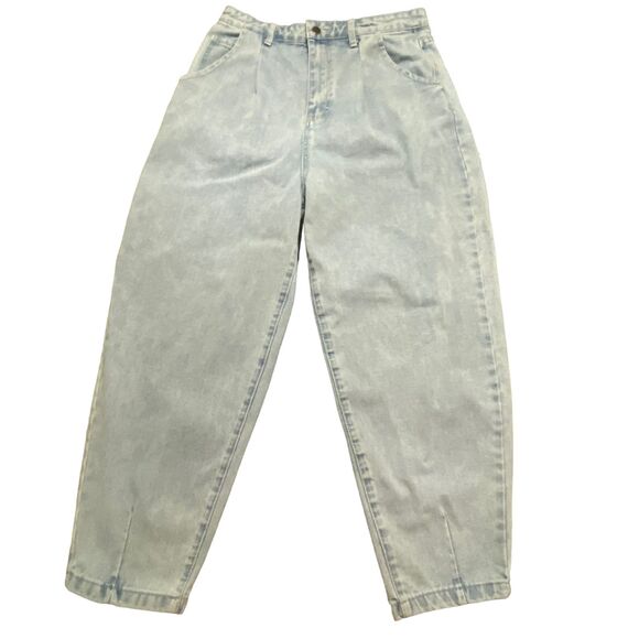 Fashion Nova High Rise Waisted Mom Jeans  Denim 100% Cotton Pleaded Blue XL - Picture 4 of 11